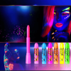 6 Pcs Glow In The Dark Face Body Paint, UV Black Light Glow Makeup Kit For Adult