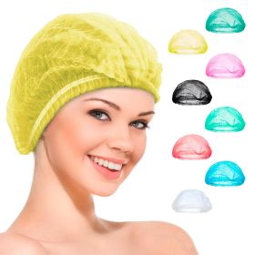 Pack of 1000 Disposable Mob Cap 21 Inches. Polypropylene Yellow Disposable Bouffant Caps Medical. Bouffant Hair Nets Food Service. Hair Cap for Beauty