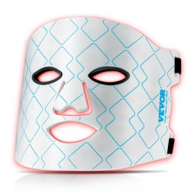 VEVOR Red Light Therapy Mask, 7 Colors LED Face Mask Light Therapy with 850nm Near-infrared, Red Light Therapy for Face