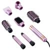 VEVOR Hair Styler and Dryer Brush, 6-in-1 Multi Air Styler, 110,000RPM High-Speed Ionic Blow Dryer Brush with Brushless Motor, 2 Auto-Wrap Curlers