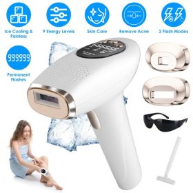 3 In 1 Ice Cooling Laser Hair Removal Painless Permanent At-Home IPL Hair Removal with 999