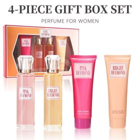 4-Piece Set, Women's Eau De Parfuma Spray Gift Box, Long Lasting Scent, 2 Different Flavor, Perfect For Halloween, Holiday Gifts, Dating, Daily Life