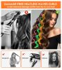 30 Pcs Heatless Hair Curlers Wave Curls Styling Kit with 2 Pcs Styling Hooks, No Heat Hair Curlers for Women Girls (6 Colors, 45 cm/17.71 inch)