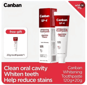 Canban Whitening Toothpaste-Jasmine Flavor-120g (Option: WhiteningToothpaste)
