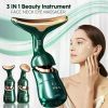 3 In 1 Facial Lifting Device Neck Facial Eye Massage Face Slimmer EMS Beauty Skin Tightening Wrinkle Anti Aging Face Massager